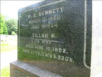 Bennett, W. E. and Zillah K
